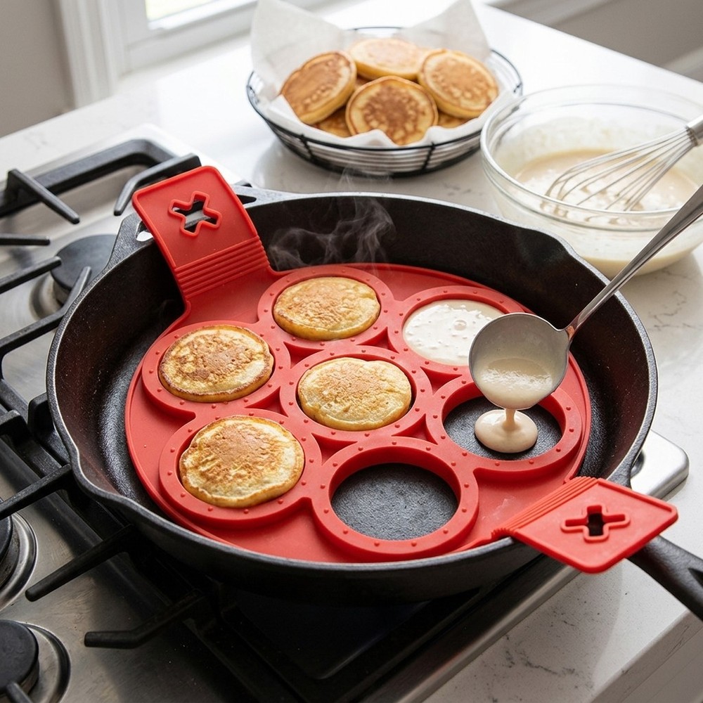 Various Shapes Silicone Egg Molds Kitchen DIY Pancake Fried Egg Making Molds