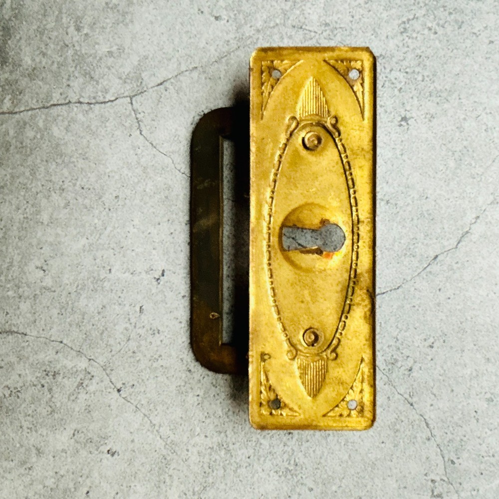 Brass Drawer Skeleton Escutcheon Key Hole Cover Handle