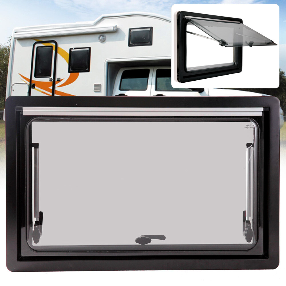 Caravan Window,Hinged Window Camper with Integrated Roller Blind and Fly Screen