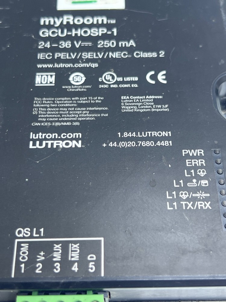 LUTRON MY ROOM GCU-HOSP-1