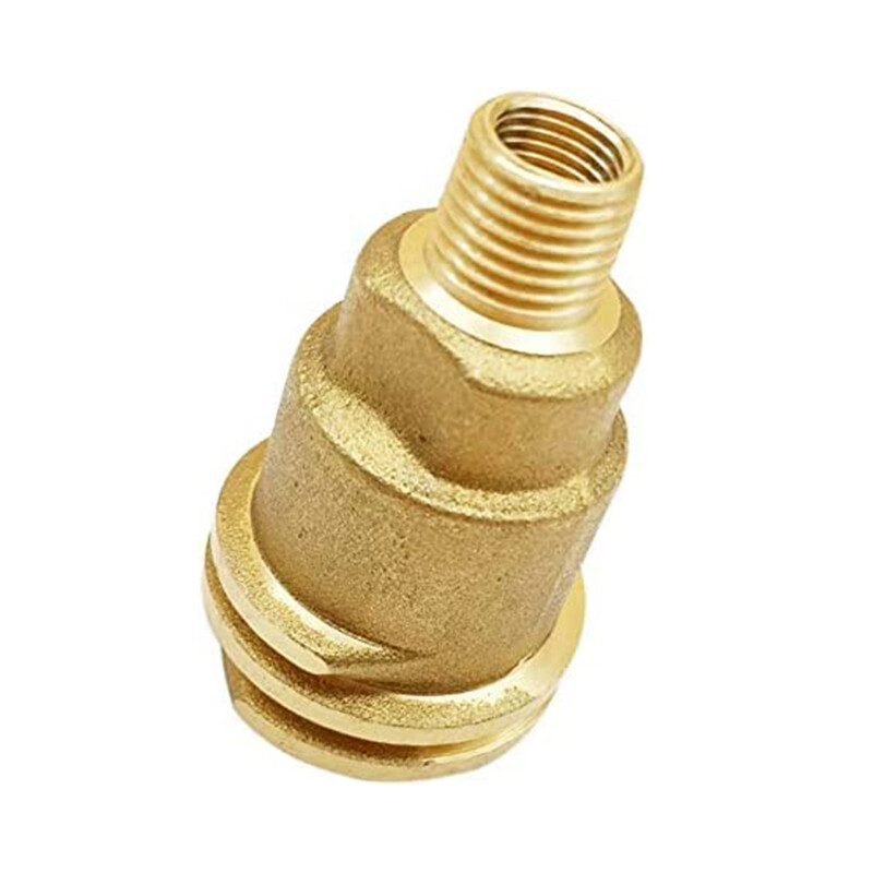 2 Solid Brass QCC1 Nut Propane Gas Fitting Adapter 1/4" Male Pipe Thread Connect