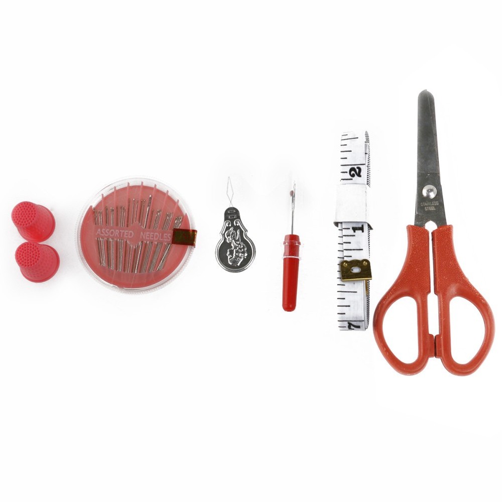 100 -in-1 Beginner Sewing Tools Kit Storage Box Machine Accessory Basic