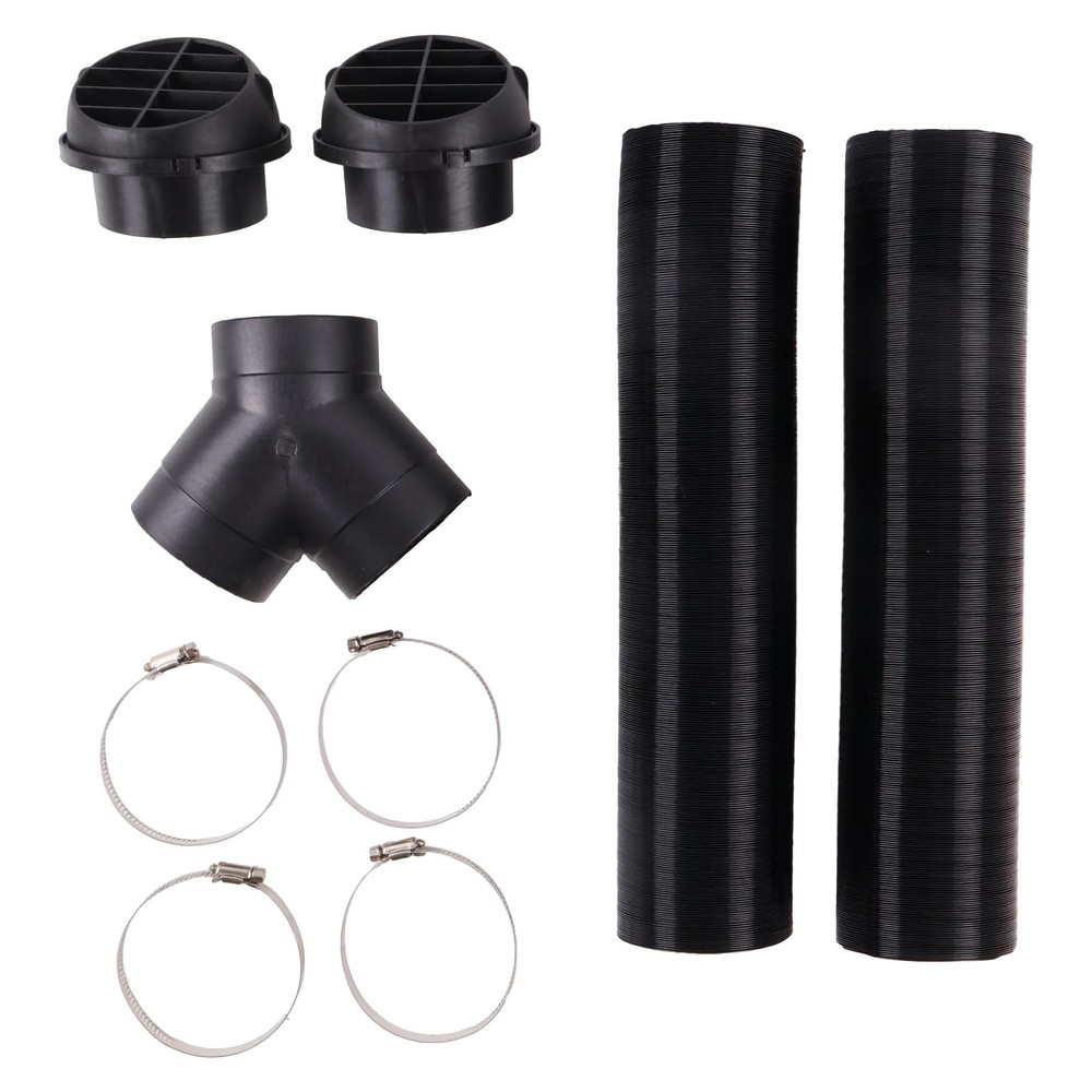 ZTUOAUMA 75mm 3'' Diesel Heater Air Duct Hose YBranch Connector Bulging Outle...