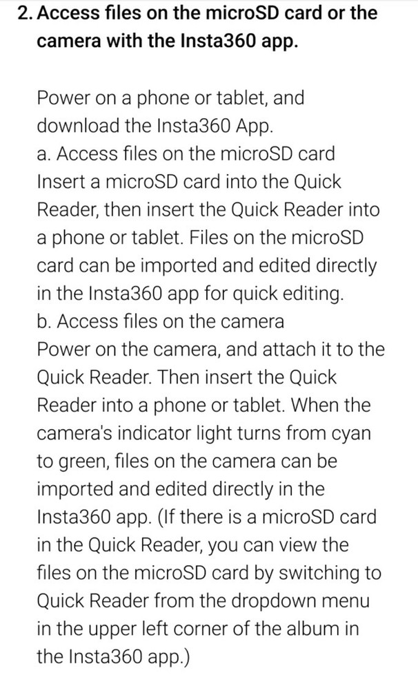 Original Insta360 GO 3/GO 3S Quick Reader - High-Speed Data Transfer Accessory