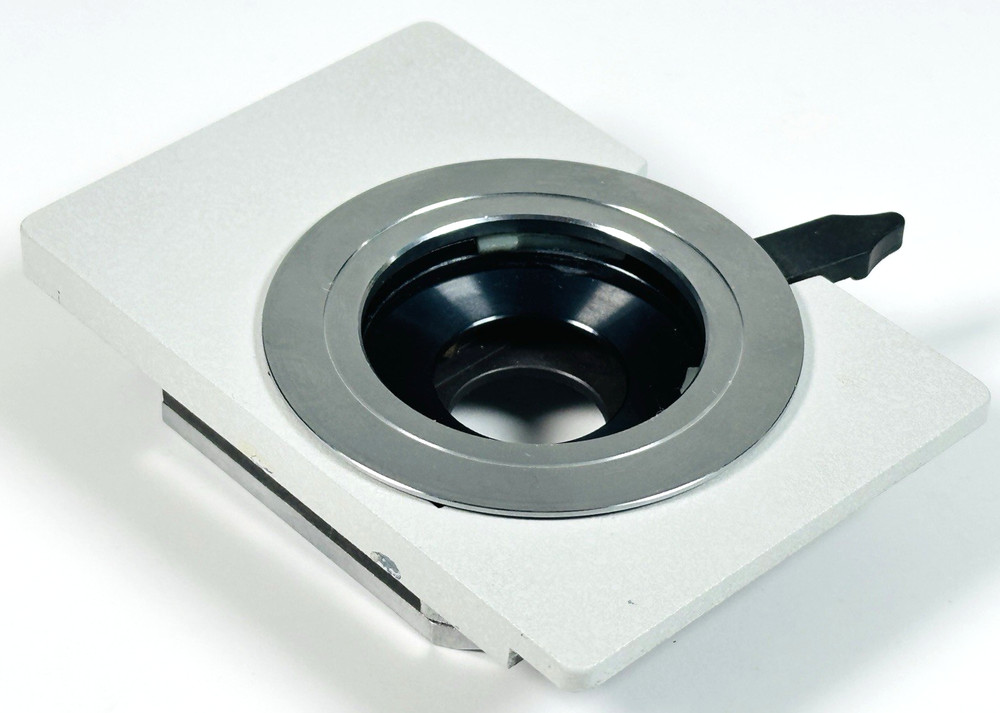 Leitz Dialux 20 Microscope Head Mount Mounting Interface Doevetail Adapter