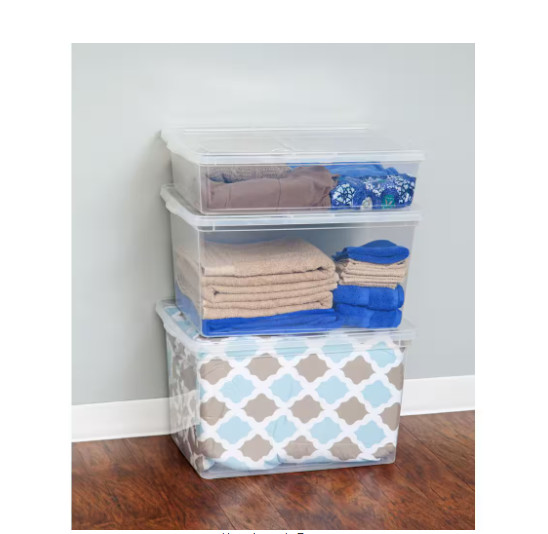 28 Qt. Storage Box, Clear