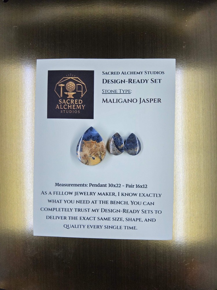 Tear Shape - Maligano Jasper - Design-Ready Set