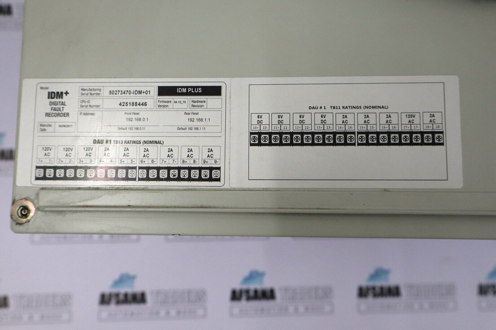 Qualitrol Idm+ Digital Fault Recorder