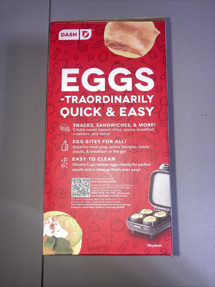Dash Egg Bite Maker - Light Blue Aqua Teal Countertop Egg Cooker A-5