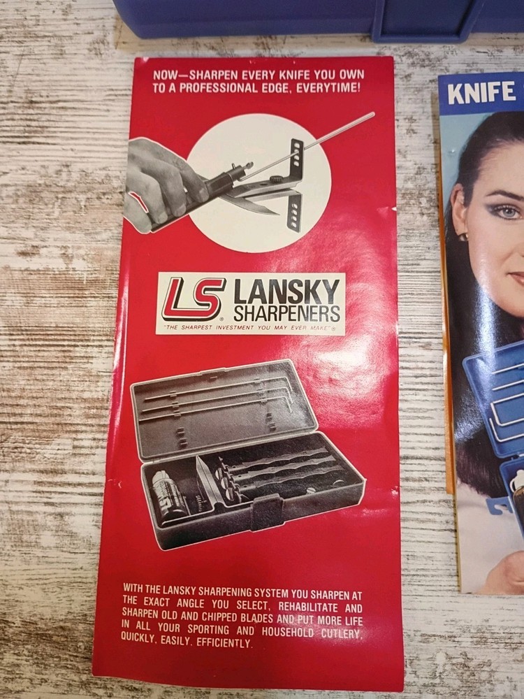 Lansky Controlled Angle Knife Sharpening System 5 Stones Sharpener With Case New