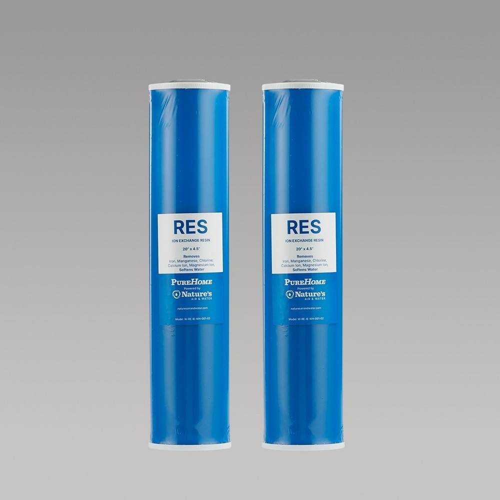 2-Pack: 4.5" x 20" Ion Exchange Resin Whole-House Filter Cartridge