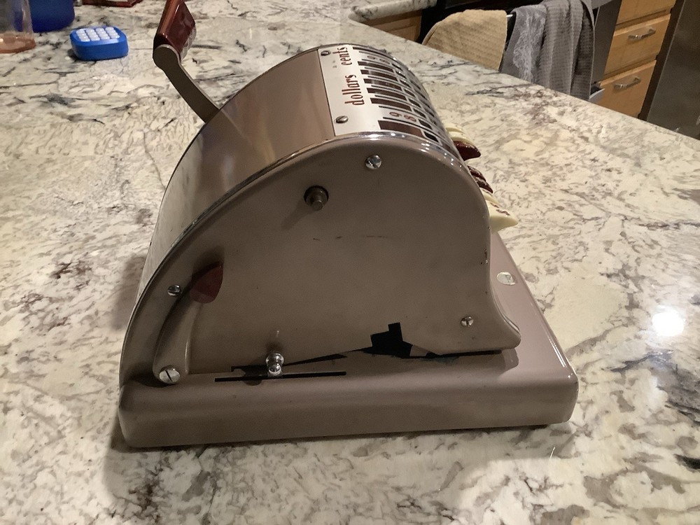 Vintage 1950s Paymaster S600 8 Column Check Machine/ Check Writer Untested