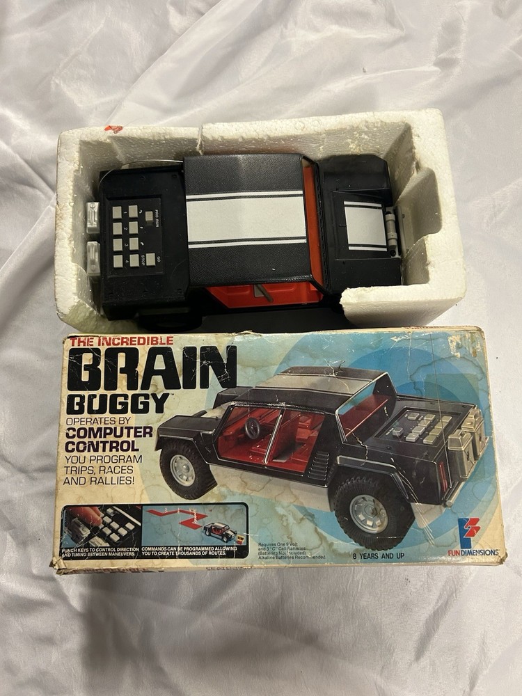 The Incredible Brain Buggy Computer Control Programmable Car 1979 In Box