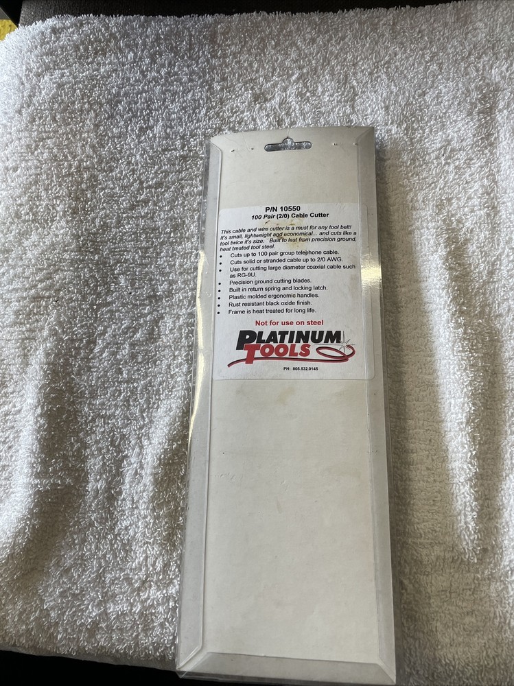 Platinum Tools Platinum 10550C 100 Pair (2/0) Cable Cutter Clamshell