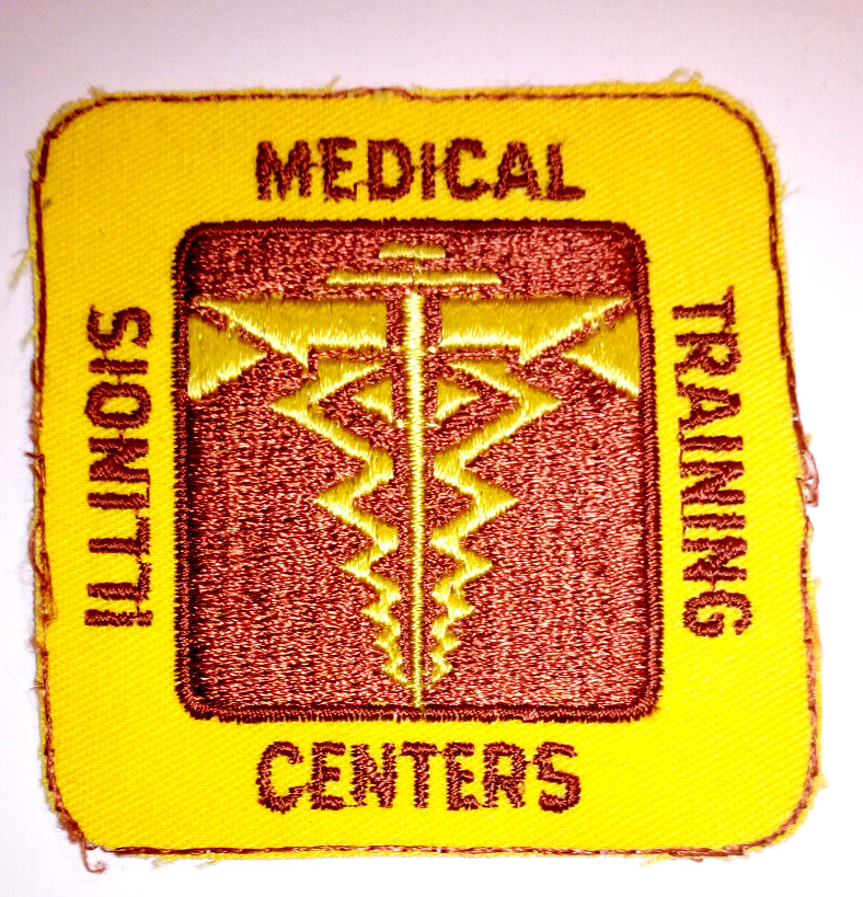 Vintage Illinois Medical Training Centers Patch Badge Crest