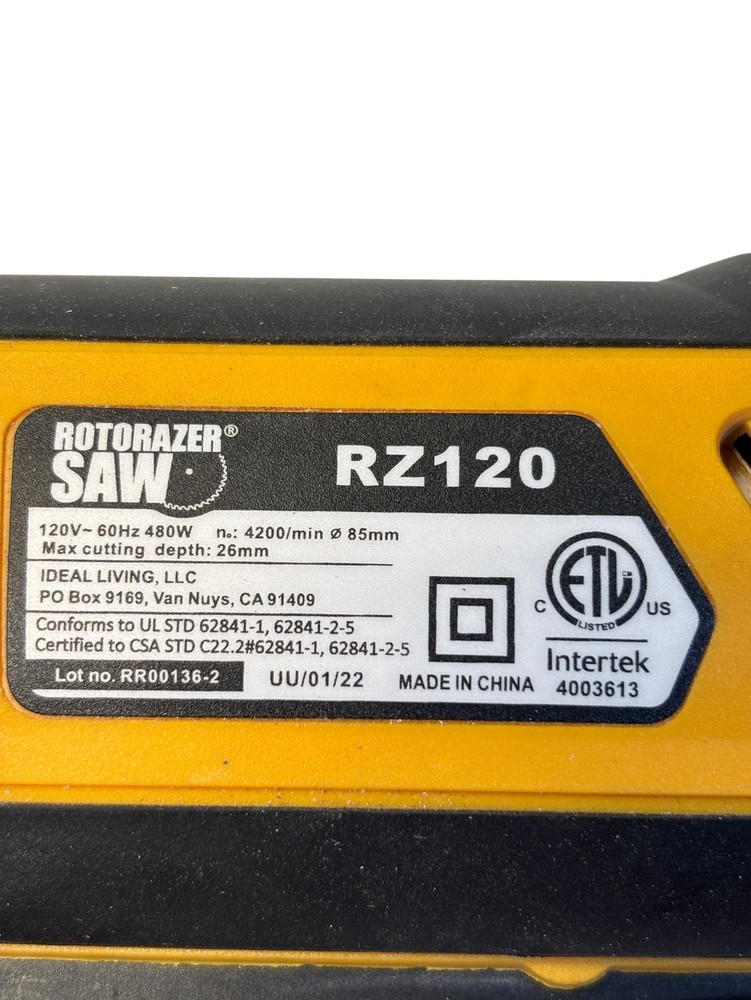 Rotorazer Lightweight Multi-Purpose Circular Saw RZ120