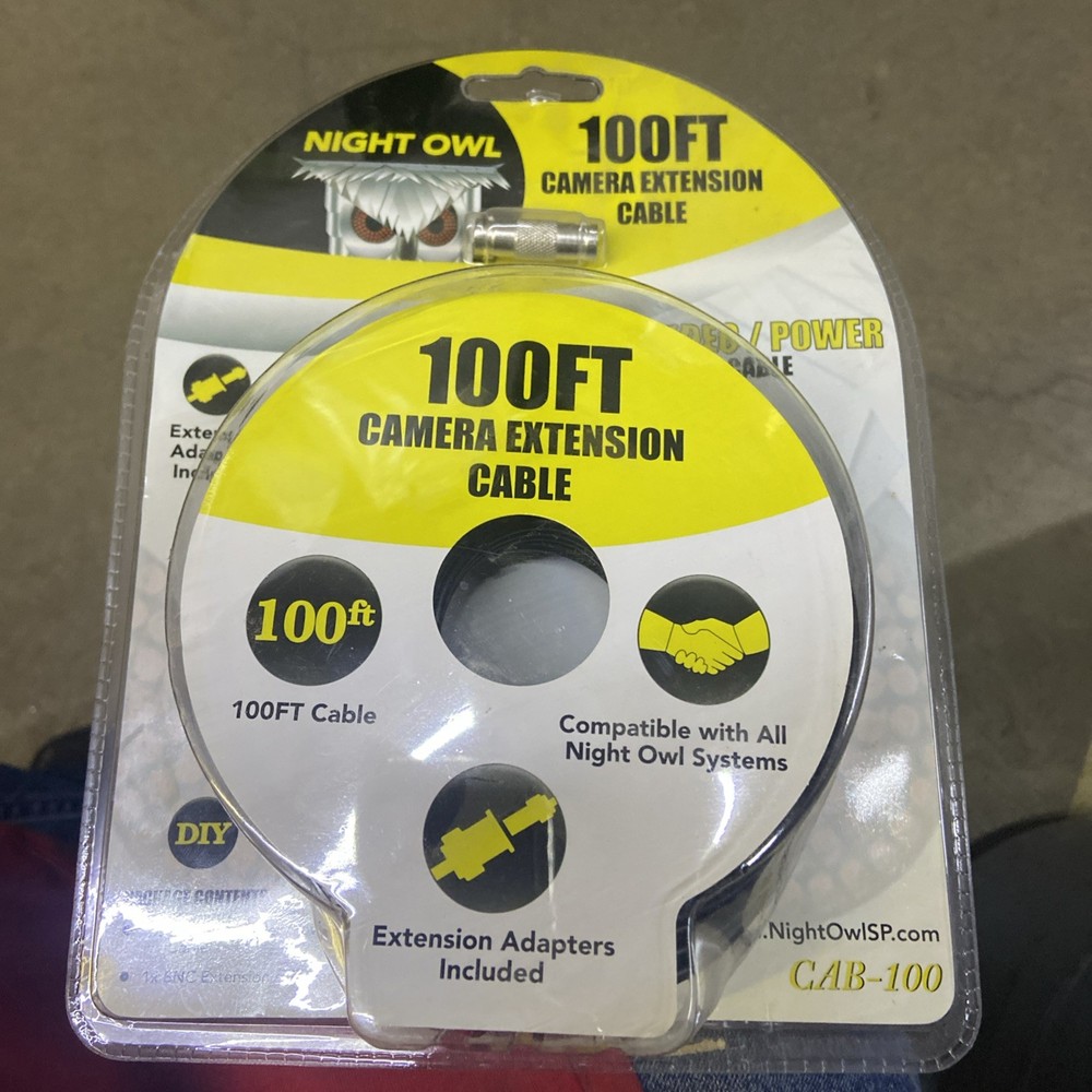 *NEW SEALED* Night Owl CAB-100 Camera Extension Cable, 100 FT.