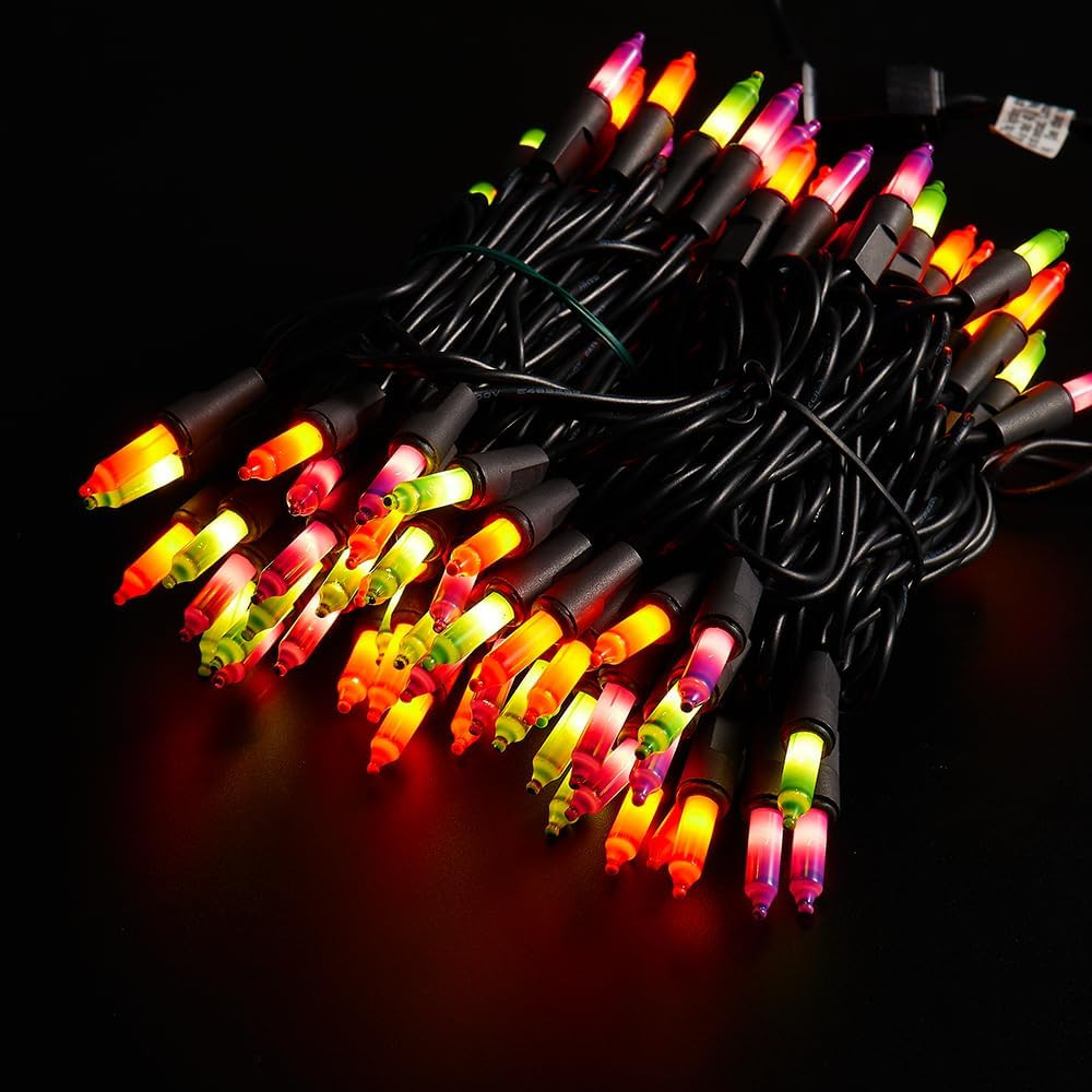 Christmas Lights Multicolor, Indoor and Outdoor use,Black Wire Lighting String 1