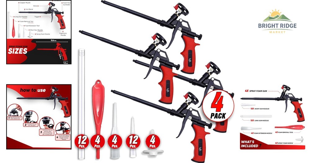 Precision Insulation Applicator with Copper Nozzle and Adjustable Flow Control