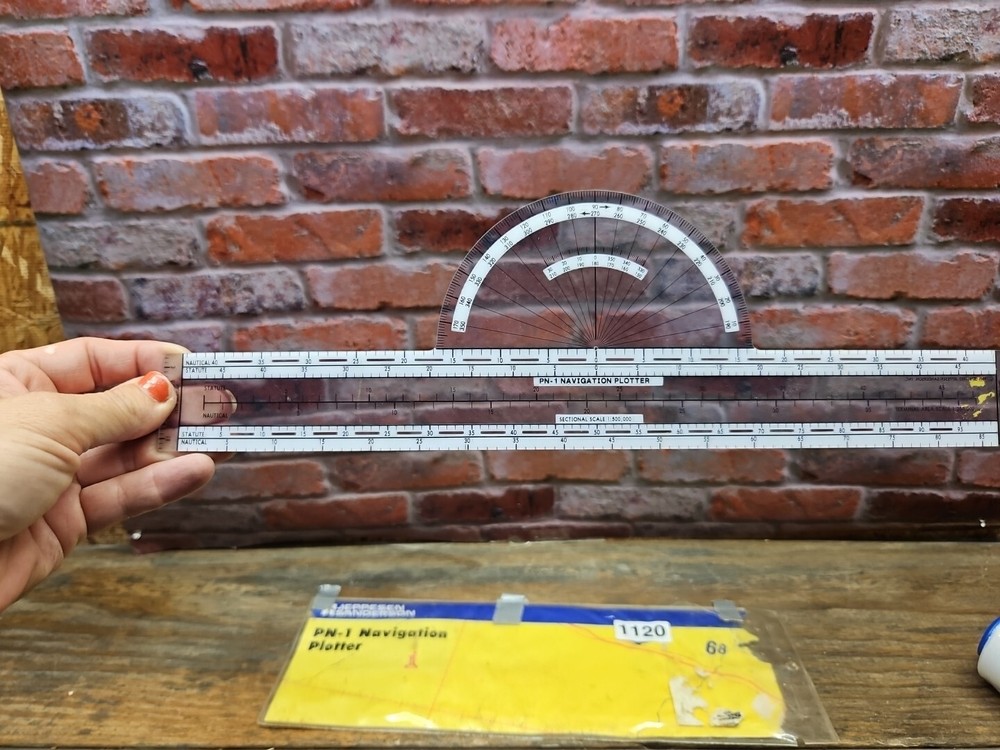 Jeppesen Sanderson, PN-1 Navigation Plotter, 1985 !!!