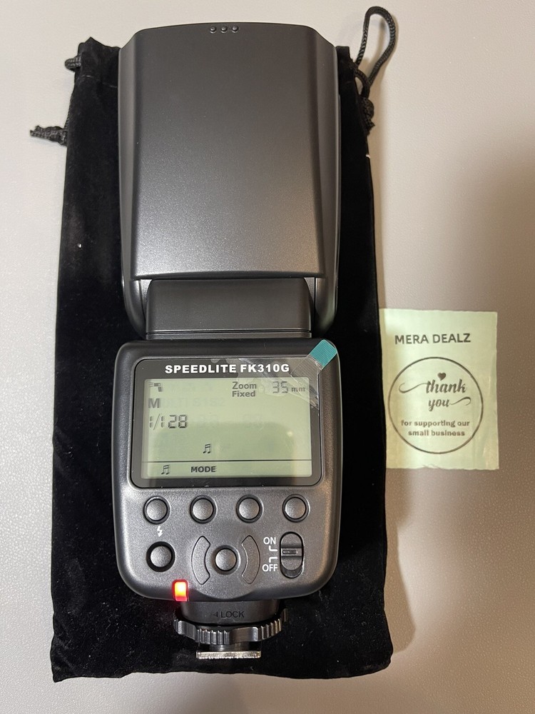 Powerextra LCD Display Flash Speedlite, 2.4G Wireless Flash Trigger Transmitter