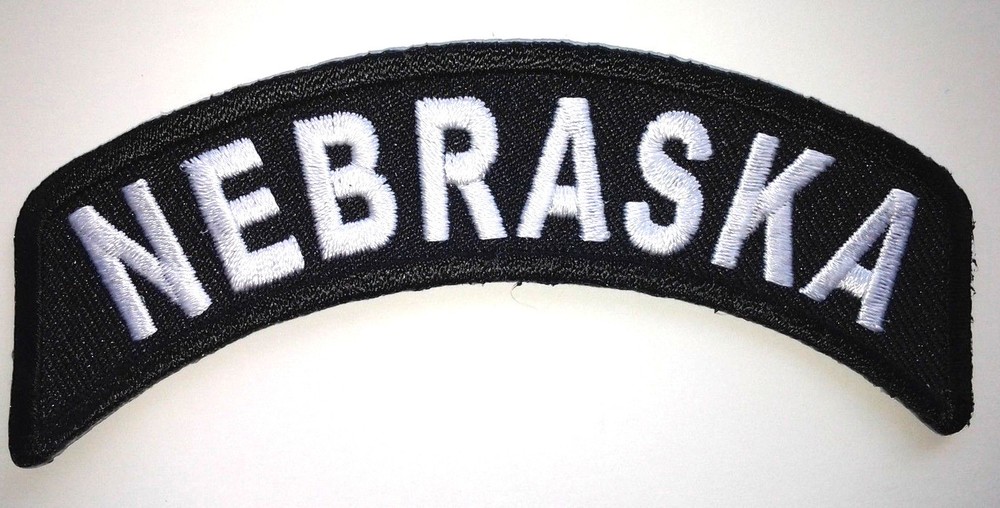 NEBRASKA US State Biker Rocker Patch  P1454 E