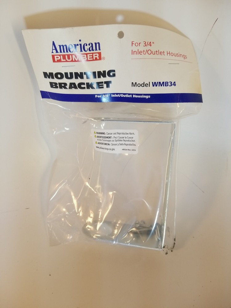 AMERICAN PLUMBER WMB34 WATER FILTER MOUNTING BRACKET Dirty packaging