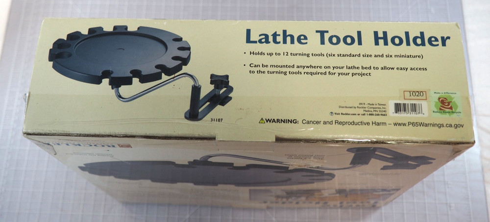 ROCKLER Lathe Tool Holder Woodworking Hardware NOS