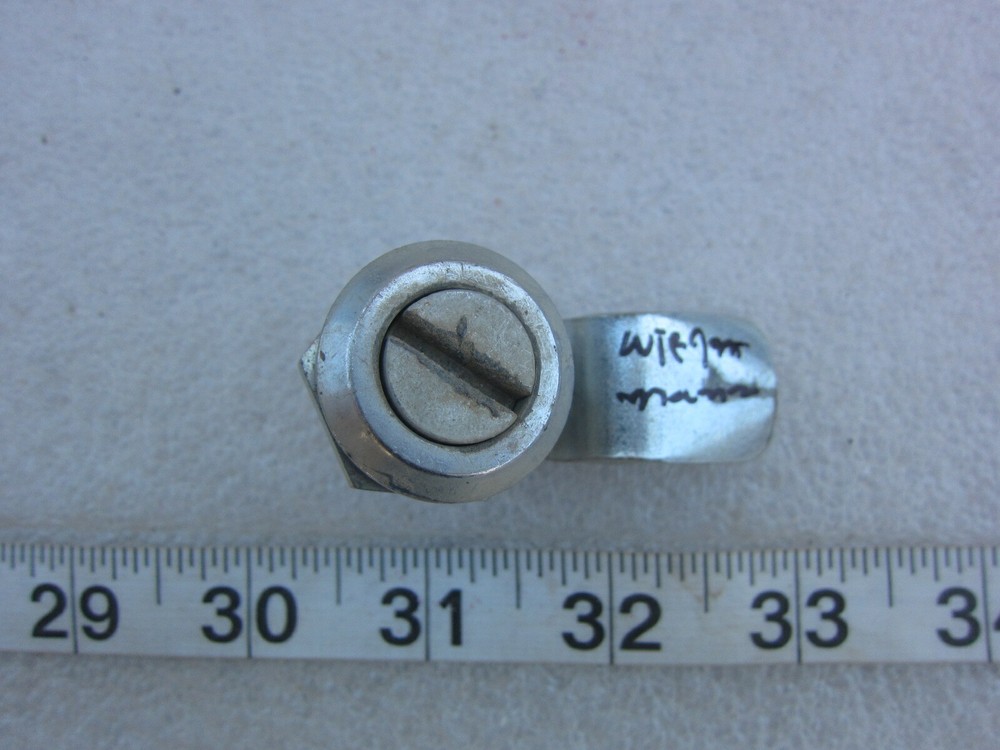 Hoffmann Wiegmann EDI Slotted Screwdriver Cam Panel Lock, Used