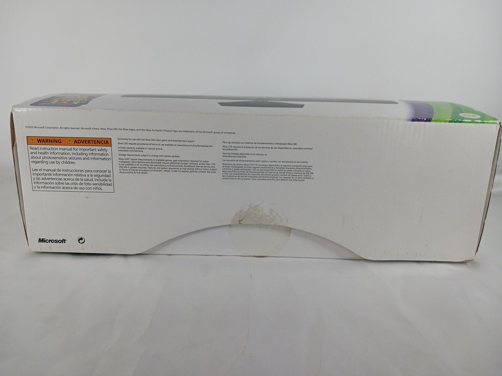 XBOX 360 KINECT Sensor Microsoft Open Box Game Not Included