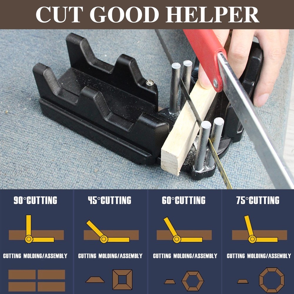 2-in-1 Mitre Measuring Cutting Tool, Miter Saw Protractor Tool, Precise Mitre...