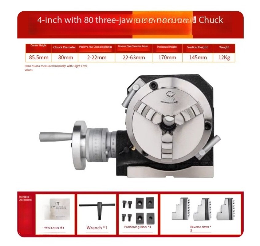 Rotary Indexing Table for Vertical and Horizontal Use Rotary Work Table