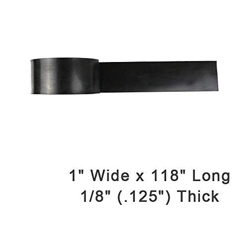 Solid Rubber Strips 1/8" .125" Thick x 1" Wide x 120" Long, Thin Neoprene Rub...