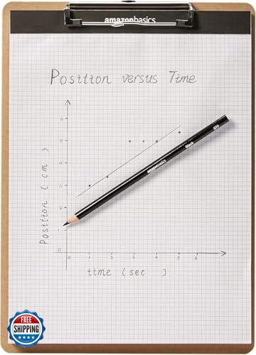 Amazon Basics Hardboard Office Clipboard, 6-Pack, Brown