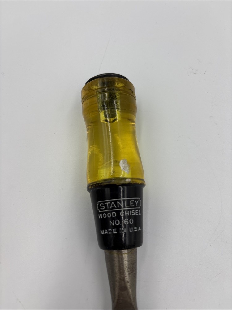 STANLEY No.60 Wood Chisel Made In USA Sharp Edge Nice 1”