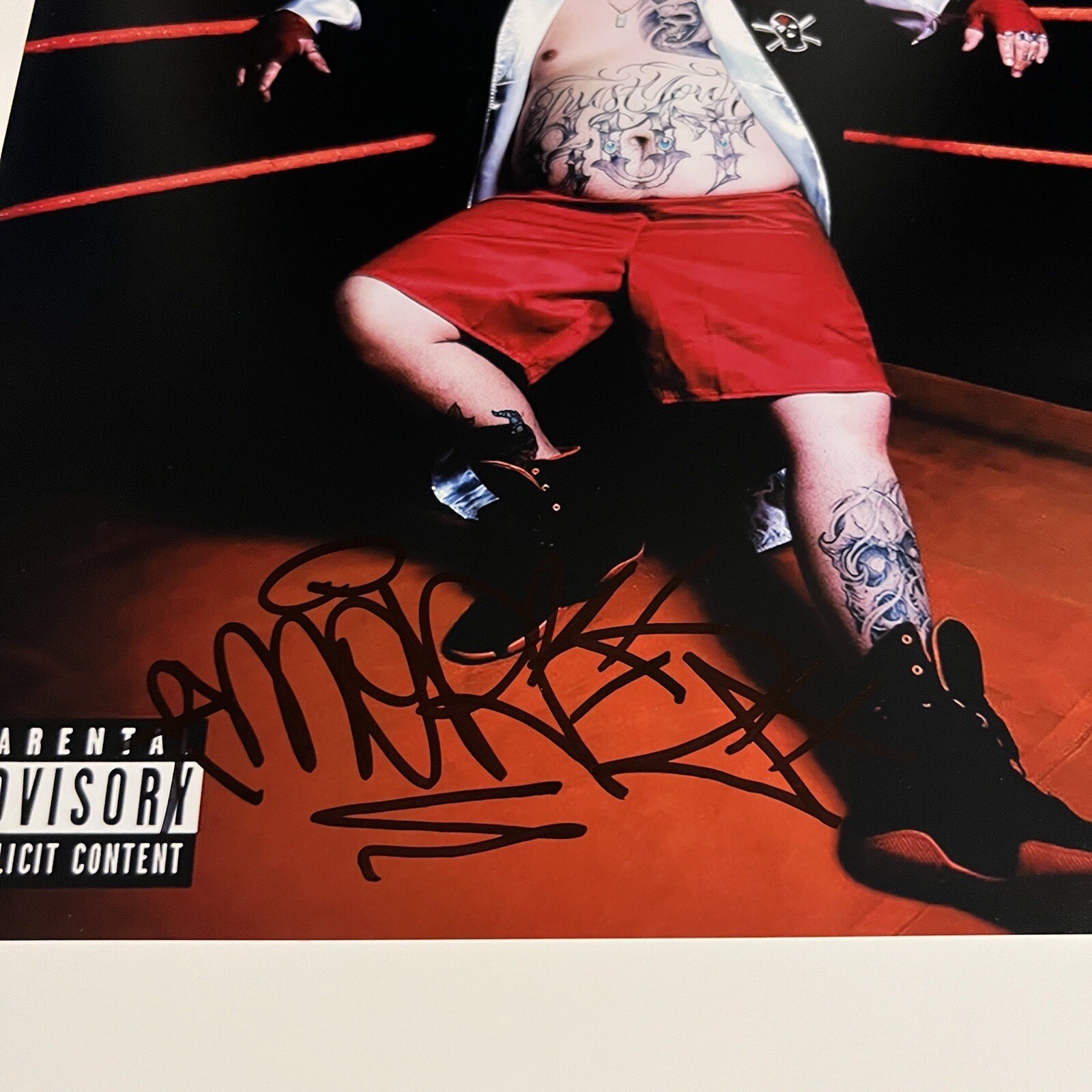 MERKULES SIGNED “TRUST YOUR GUT” 12x12 PHOTO DEATH ROW RECORDS JSA COA