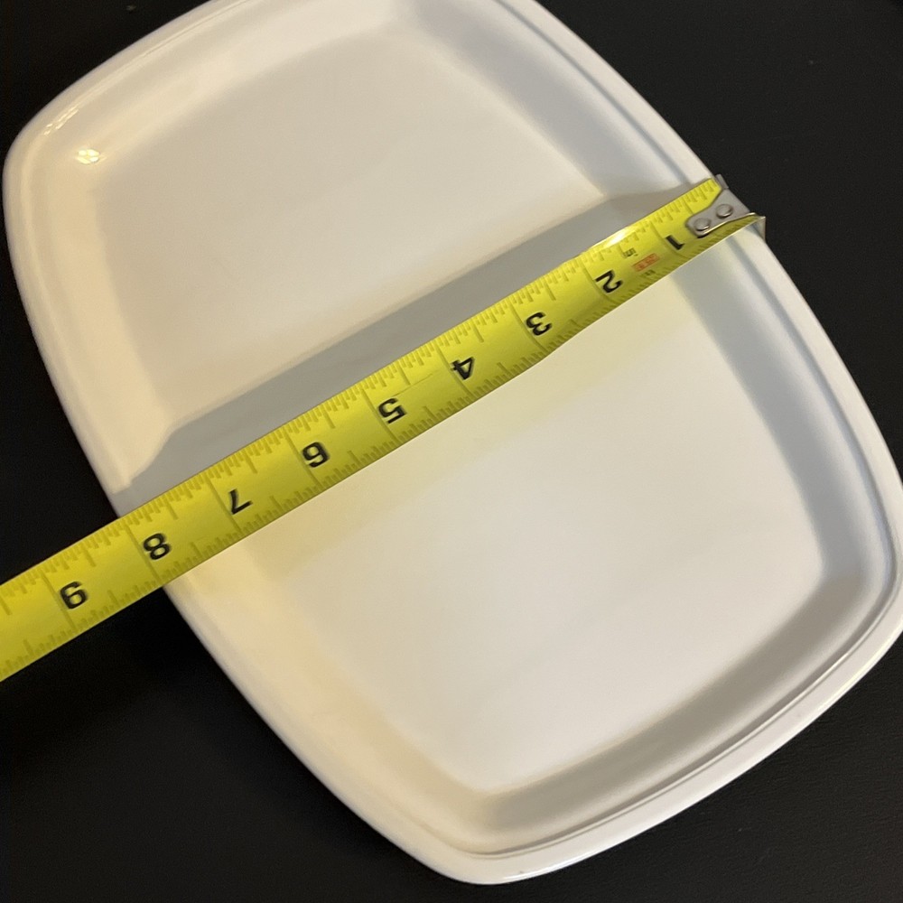 Litton Micro Browner White Ceramic Footed Rectangle for Kitchen Microwave