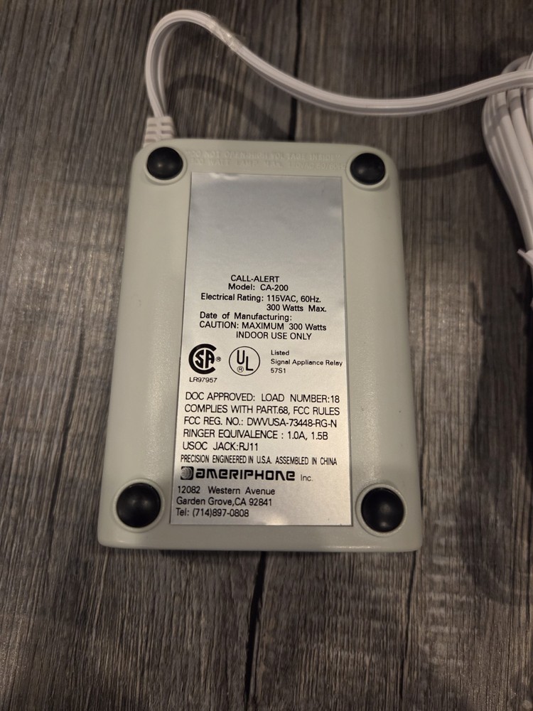 Ameriphone Call Alert CA-200 Remote System Visual Alerting Device Master Unit