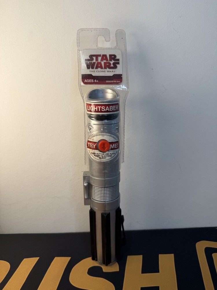 Star Wars The Clone Wars Basic Lightsaber Green Hasbro Carded