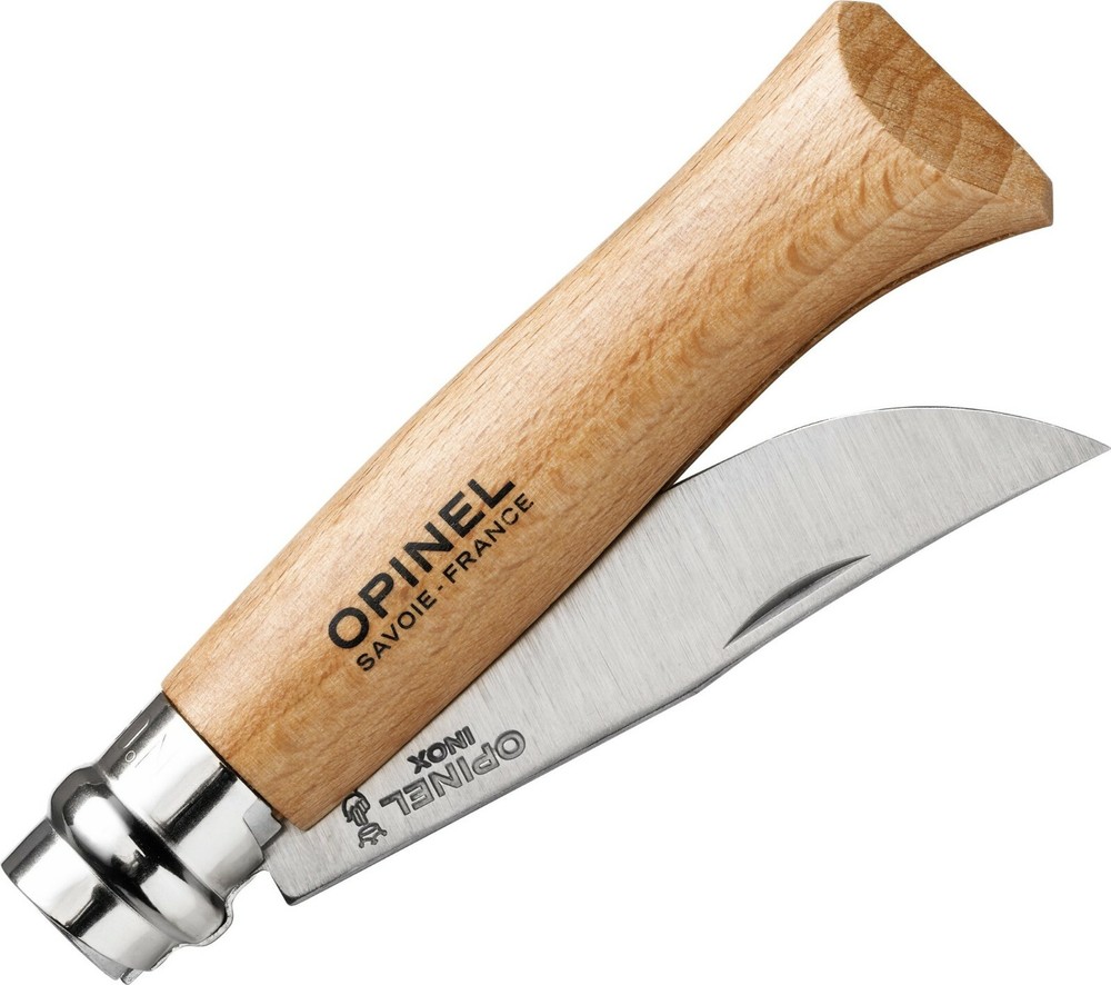 Opinel 8 Beech Wood & Leather Sheath