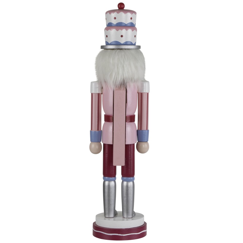 Northlight Cake King Nutcracker Christmas Figure - 14" - Pink and Blue