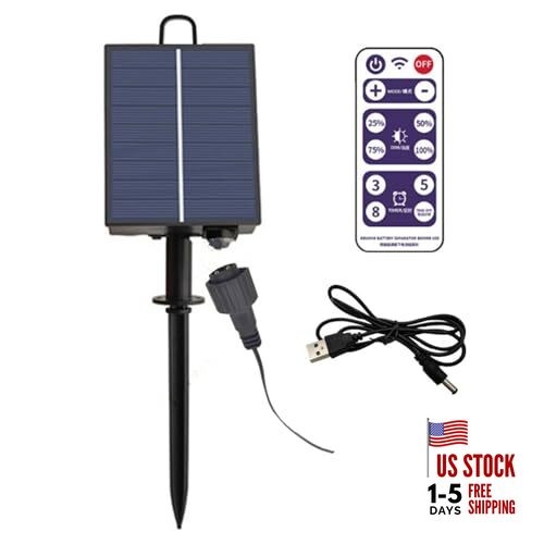 Solar Battery Box for LED String Lights, Outdoor String Lights Control 3V