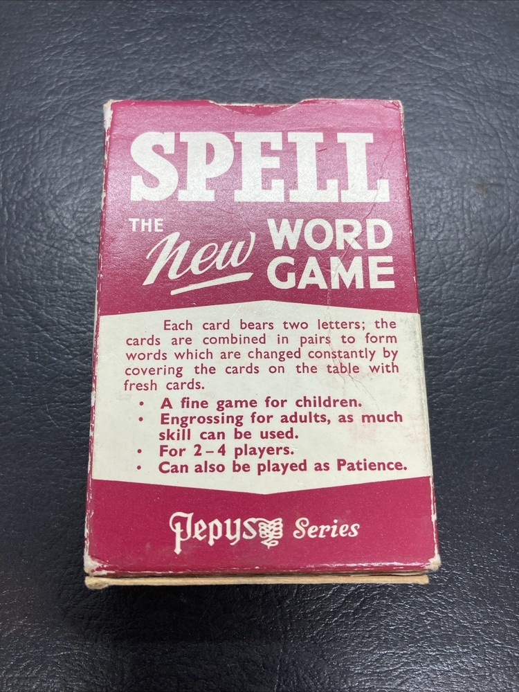 "Spell" Card Game - Pepys - complete Rare