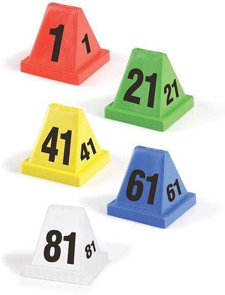 Forensics Source Versacone CSI Numbered ID Markers, Green, #21-40 VCN-2140G
