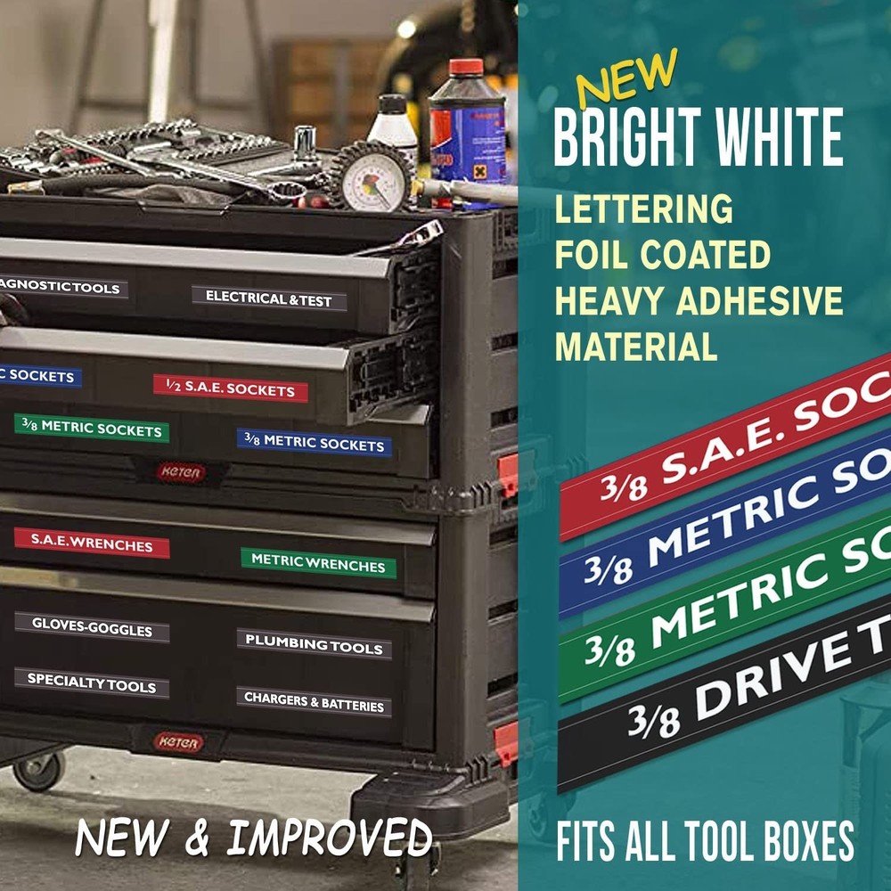 Ultimate Economy Adhesive Toolbox Labels