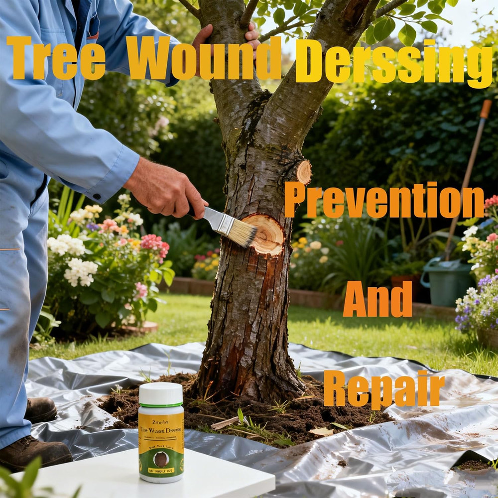Tree Wound Pruning Sealer,Tree Wound Dressing with Brush, Bonsai Cut Paste, Tree