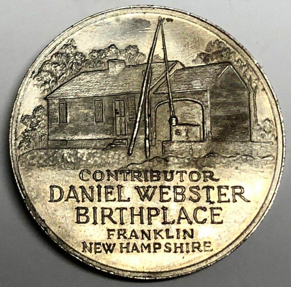# C4872 DANIEL WEBSTER COPPER NICKEL MEDAL,