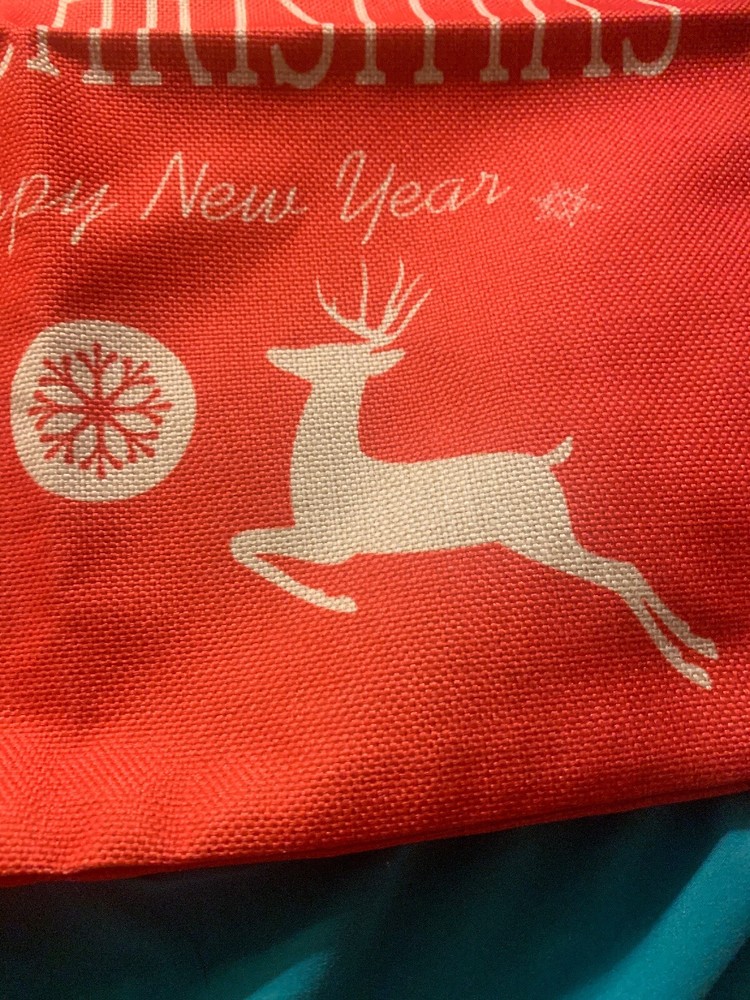 Holiday Pillowcase 16.5”x16.5” (New)