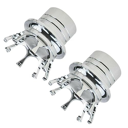 Crown Styling Front Fork Axle Shaft Nut Cover, Front Axle Nut Black Chrome