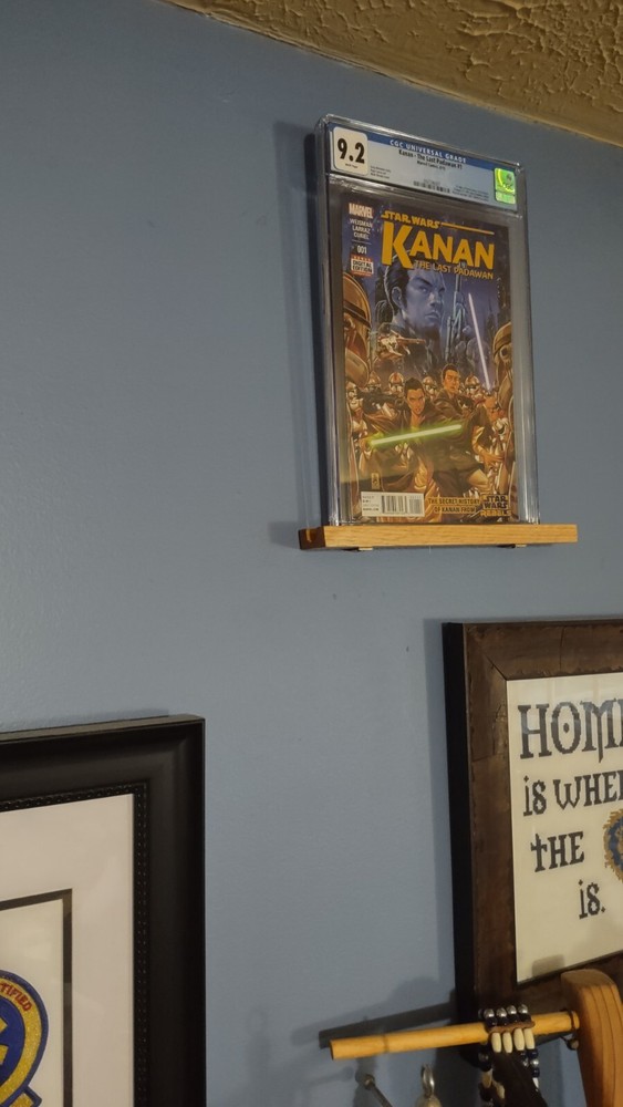 Comic Book Display - Real Wood Wall Mount - Hand Made - Boarded Comics-standard